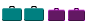 2 Large and 2 Medium Suitcases