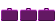 3 Medium Suitcases